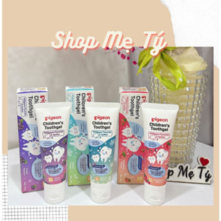  Kem đánh răng cho bé Pigeon 45g - Hương Nho  Hương Tự nhiên 12m+ 