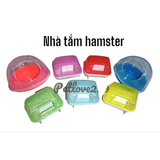 Nhà tắm nhỏ cho hamster chất liệu nhựa nhiều màu sắc