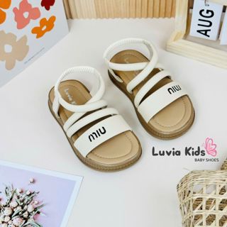 Dép sandal quai hậu bé gái cao cấp đế cao quai chéo Luvia Kids 05LK