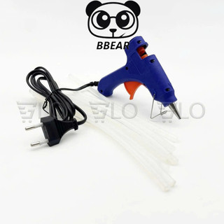 Súng Bắn Keo Nến Silicon Nyleo E20 Loại Nhỏ 20w Có Công Tắc, Máy Bắn Keo Điện Mini, Dụng Cụ Bắn Keo Silicone Loại Bé