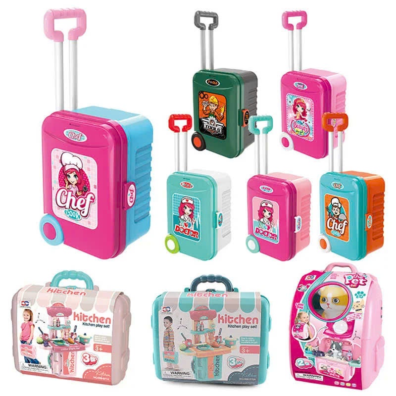Vali Đồ Chơi Cho Bé 3 Trong 1 – Bác Sĩ, Đầu Bếp, Trang Điểm