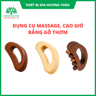 Dụng Cụ Massage Cạo Gió Lưng Bằng Gỗ Sồi Chuyên Dụng Spa Dưỡng Sinh 13cm