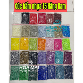 100 bộ cúc bấm nhựa 4 thành phần T5 hãng KAM