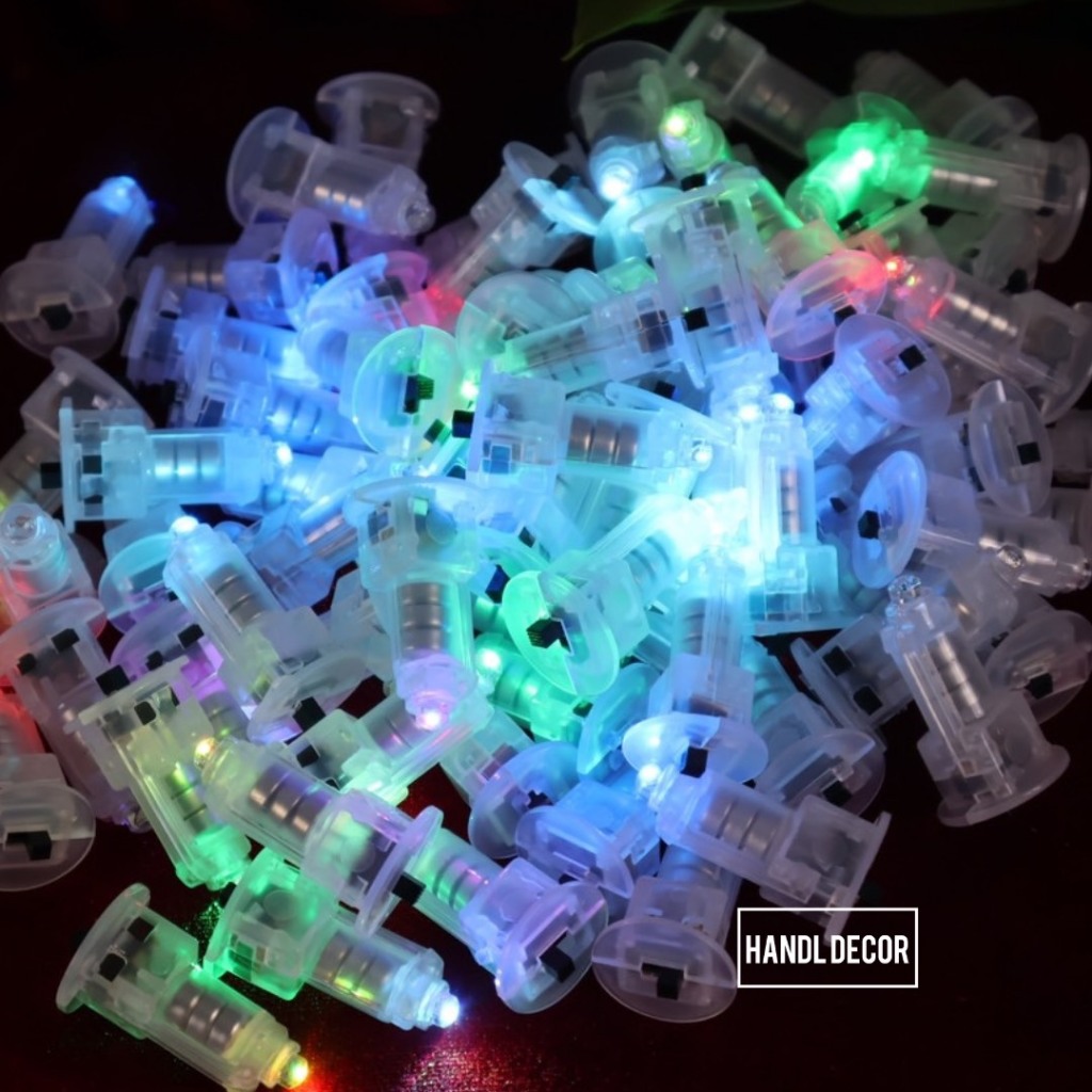 Sỉ 10 Đèn Led 7 Màu Dùng Cho Lòng Đèn Trung Thu, Lòng Đèn Ngôi Sao, Mắt Đầu Lân