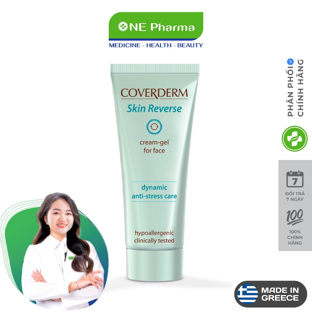 Kem Dưỡng Cho Da Mụn, Cấp Ẩm, Phục Hồi Da Tổn Thương Coverderm Skin Reverse 40ml