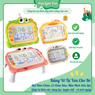 Bảng Vẽ Tự Xóa Cho Bé - Bút Nam Châm, Có Chân Bàn, Màn Hình Siêu Lớn | Cho Bé 2 Tuổi Tập Viết+ DC20