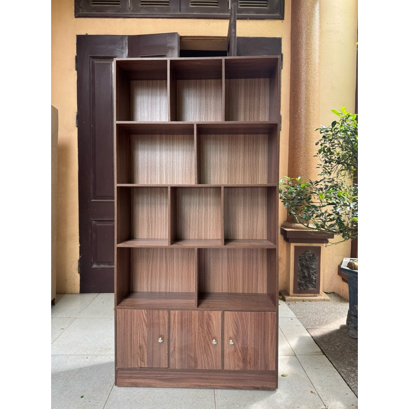 Kệ sách gỗ, tủ gỗ để đồ đa năng, tủ sách đứng trưng bày trang trí chất liệu gỗ MDF cao cấp có ngăn nhiều ngăn A38 | BigBuy360 - bigbuy360.vn