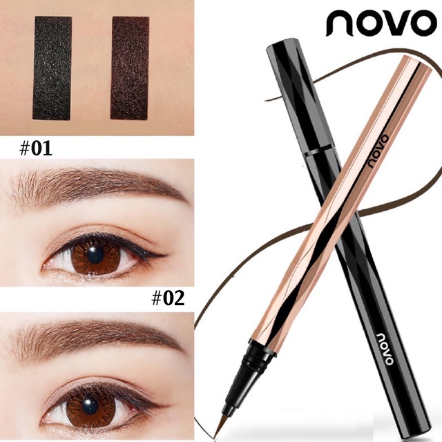 Kẻ Mắt NOVO Kim Cương Nét Mảnh, Lâu Trôi, Lấp Lánh Cá Tính | MEOW MAKEUP