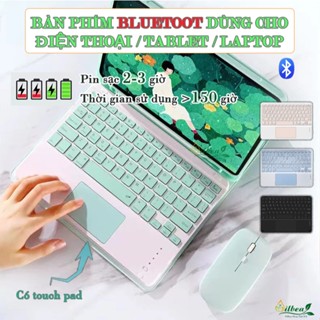  Bàn Phím Bluetooth Không Dây Dùng Cho Điện Thoại Máy Tính Bảng Laptop Có Touchpad 