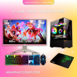 Máy tính để bàn Core i7 / RAM 16GB / HDD 1TB / Card GT730 – Máy nguyên bộ màn hình 21 inch