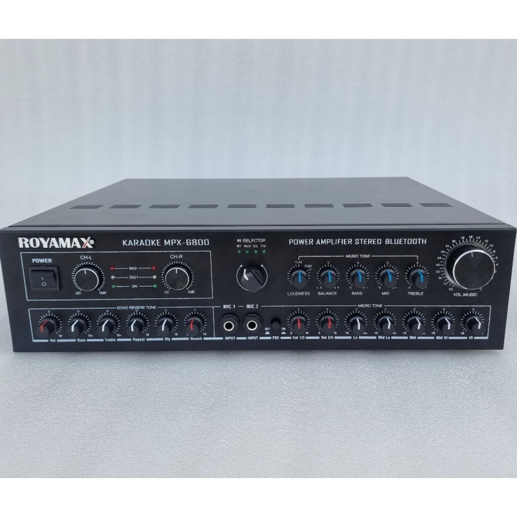 cục đẩy amplifier liền vang cao cấp 12 sò lớn karaoke hay