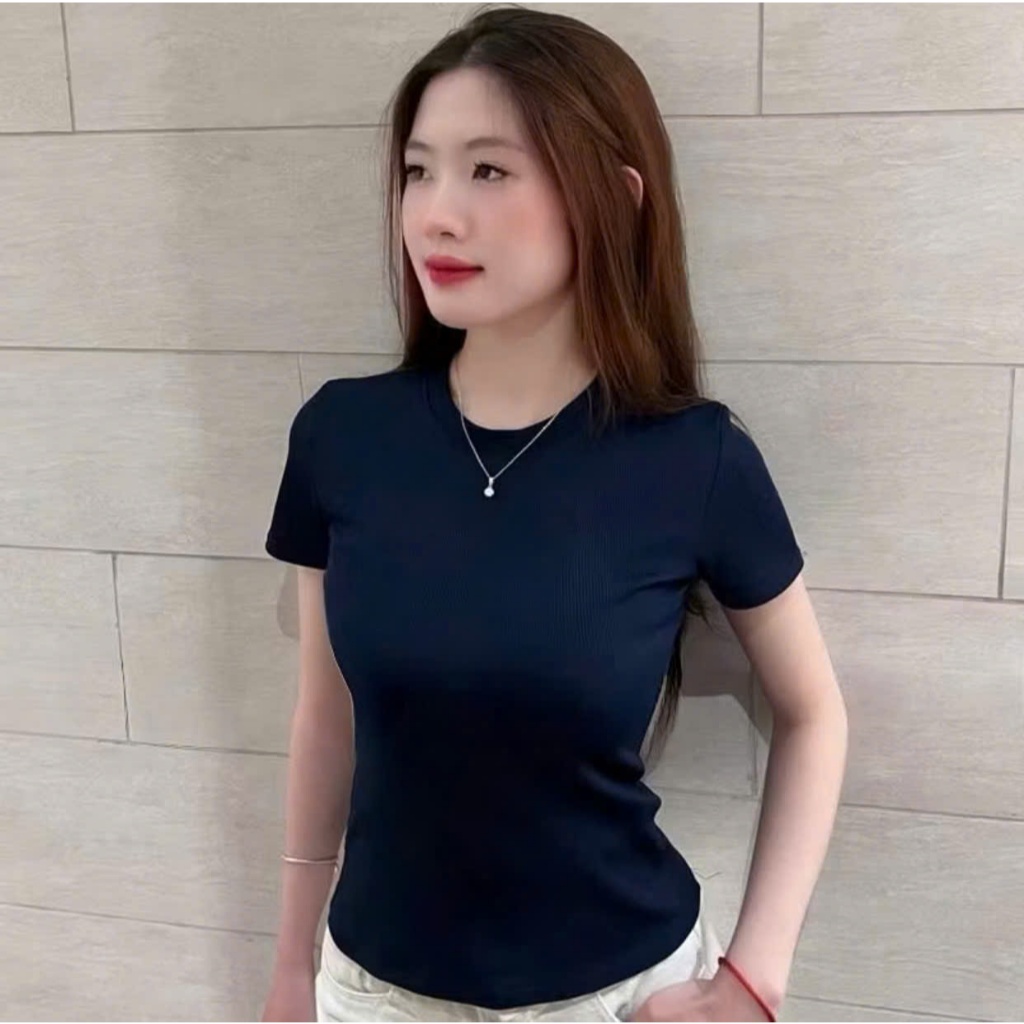 ÁO THUN TĂM CỔ TRÒN (COMBO 3 ÁO NỮ CỔ TRÒN)ÔM BODY  TÔN DÁNG | BigBuy360 - bigbuy360.vn