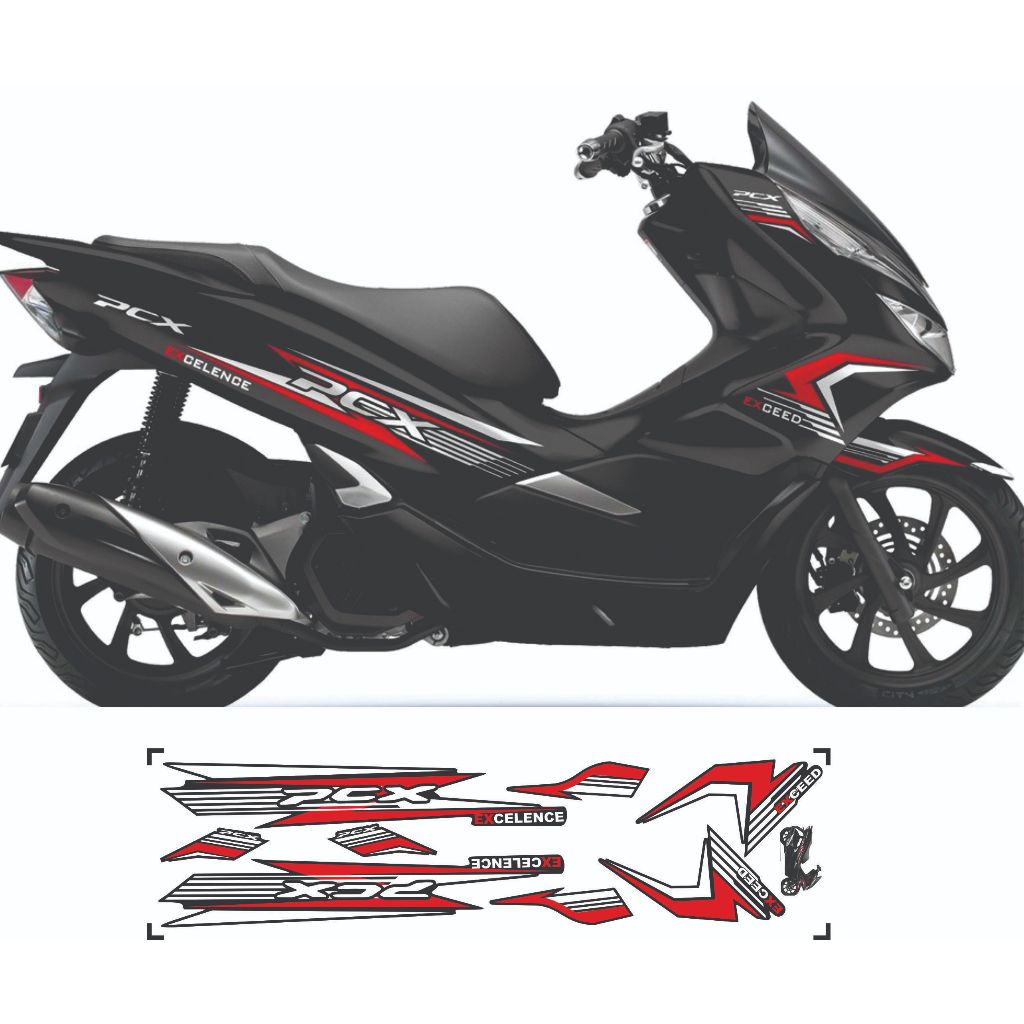 Tem Dán Xe PCX , MẪU TEM Thiết Kế Exceed Rời Dán X PCX  CÁC ĐỜI 125- 150-160 CHỐNG NƯỚC BỀN MÀU