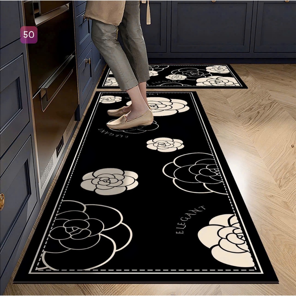 Thảm Bếp Silicon Siêu Thấm Hút Siêu Dày Cao Cấp 2025, Kích Thước 40x60 – 40x120cm, Bộ Sưu Tập Mới