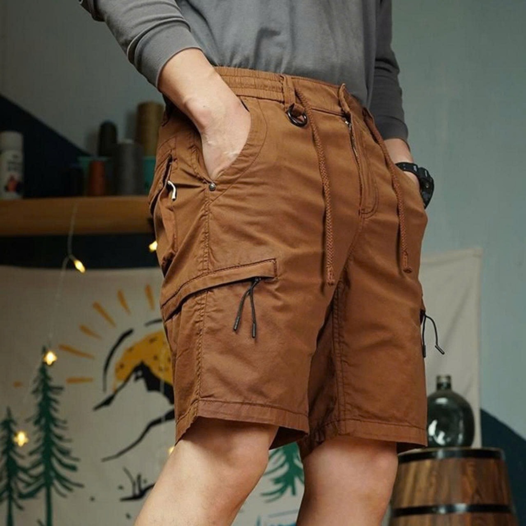 Quần Short Kaki Cao Cấp Mới , Thiết Kế Túi Hộp Trẻ Trung Năng Động, Quần Đùi Đẹp LK02