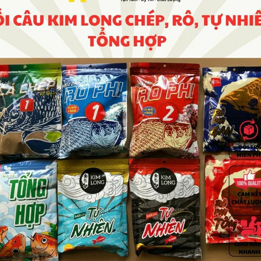 Mồi Câu Kim Long,Cá Chép,Rô,Tổng Hợp-MỒI CÂU KIM LONG