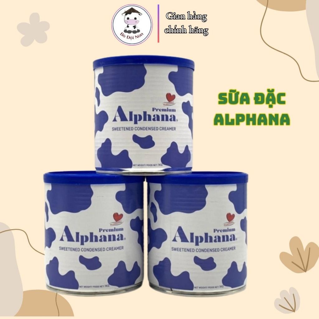 1Kg Sữa đặc Premium Alphana nhập khẩu Malaysia