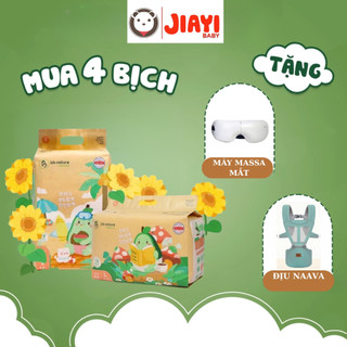 (COMBO QUÀ) 4 Bịch Tã/bỉm BB Nature Care Plus tinh chất nha đam mềm mại đủ size cho bé từ 4-30kg