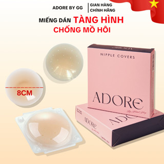   1 cặp  Miếng Dán Ngực Adore Chống Mồ Hôi Miếng Dán Nhũ Hoa Silicone Tàn Hình Tái Sử Dụng Nhiều Lần 