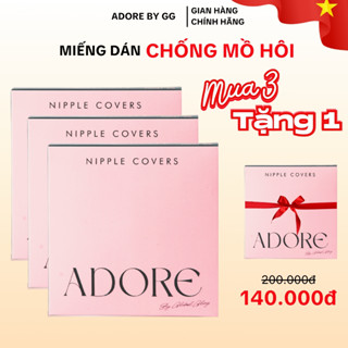   Mua 3 Tặng 1  Miếng Dán Ngực Chống Nước Dán Nhũ Hoa Adore Dán Ti Tàng Hình Cao Cấp Thoáng Khí Không Rơi 