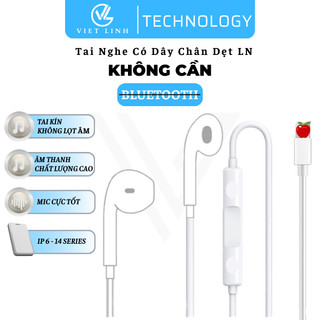  Tai Nghe Có Dây Chân Dẹt Cho Táo  Có Micro Cực Tốt Điều Chỉnh Âm Lượng Bass Hay Không Lọt Âm Thanh - Việt Linh 