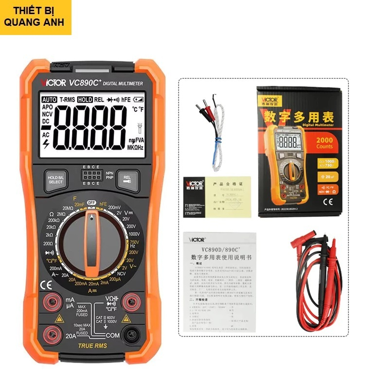 [MẪU 2025] Đồng hồ vạn năng VICTOR VC - 890C + Victor VC - 890C+  VC890C+   [VC-890C+] VICTOR VC890C
