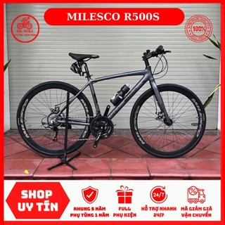  Xe Đạp MILESCO R500S • Khung nhôm càng thép không mối hàn 3 món Shimano líp nổ 