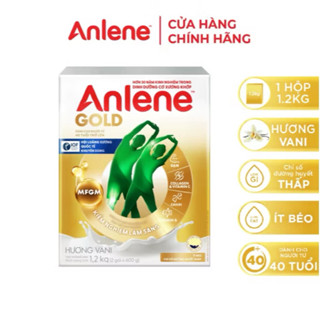 (Date 2027)combo 2 hộp Sữa bột Anlene Gold 5X hộp giấy 1,2kg hương vanila- có ship hỏa tốc HCM