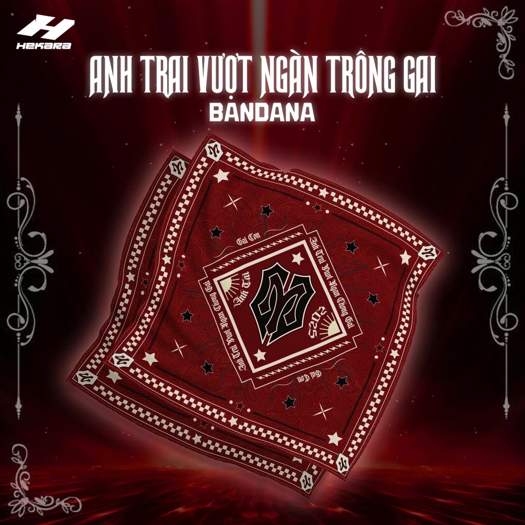 Khăn Bandana Anh Trai Vượt Ngàn Chông Gai 60x60cm Unisex - Hekara Clothes