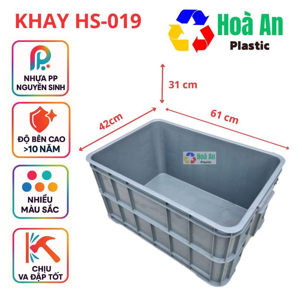 sóng bít, thùng bít, sóng nhựa đặc,thùng nhựa đặc, thùng đặc 643 HS019 kt 61x42 cao 31 cm...
