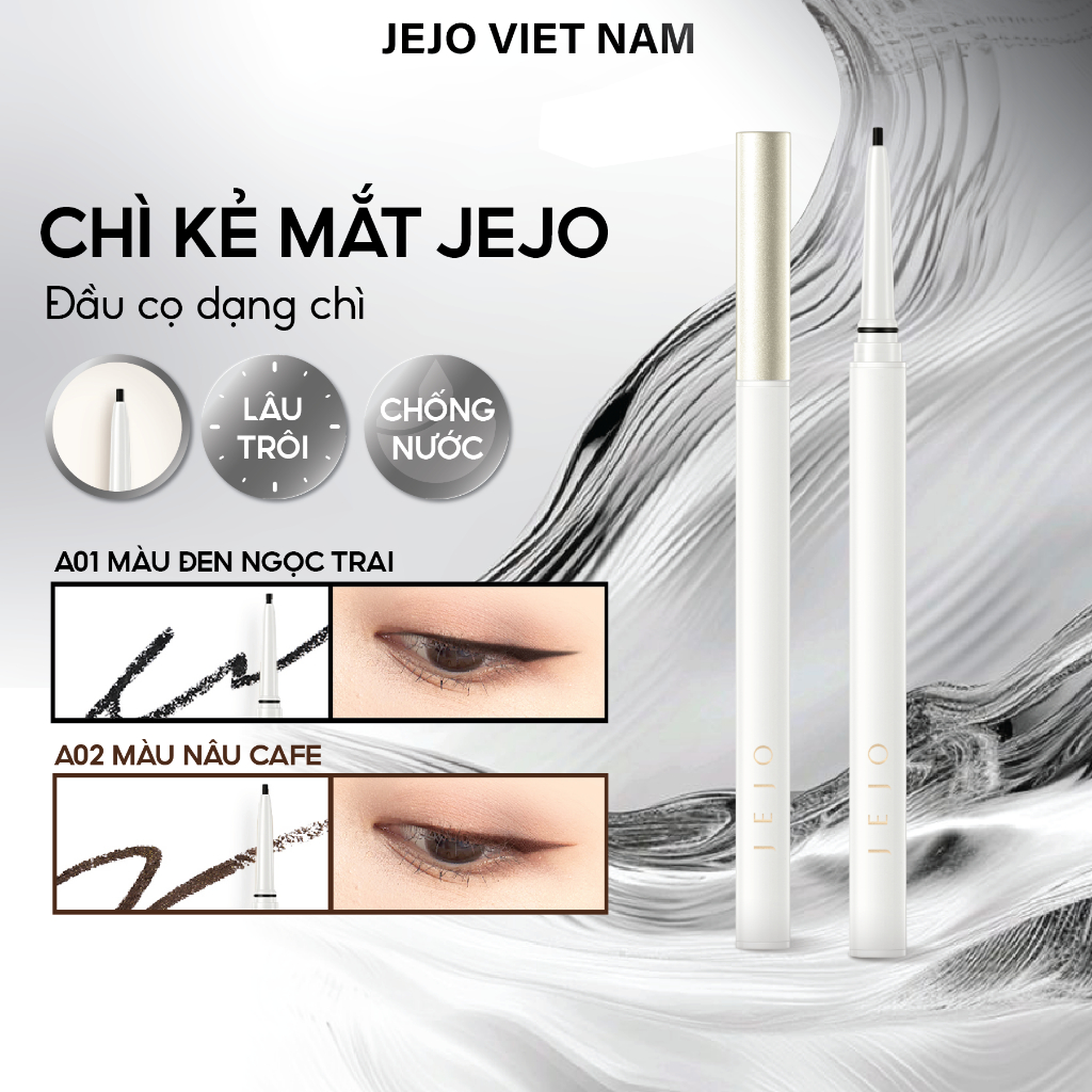 Bút Chì Kẻ Mắt, JEJO, Mịn Màng, Chống Nước, Chống Nhòe, Lâu Trôi, 0,05g, Mỹ Phẩm Trang Điểm, Bút Kẻ Mắt Nữ
