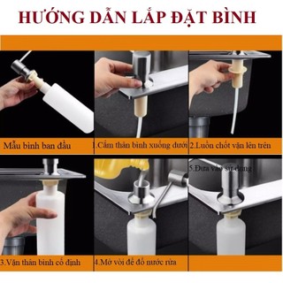 Bình đựng nước rửa bát gắn chậu (Lắp được với mọi loại chậu rửa bát hiện hành)