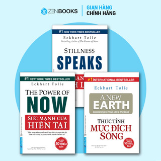  Bộ Sách Eckhart Tolle : Sức Mạnh Của Hiện Tại Thức Tỉnh Mục Đích Sống và Sức Mạnh Của Sự Tĩnh Lặng 