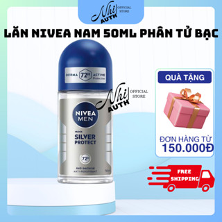 Lăn Khử Mùi Nivea Nam 50ml Phân Tử Bạc