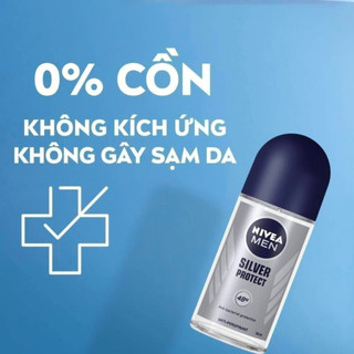 Lăn Khử Mùi Nivea Nam 50ml Phân Tử Bạc