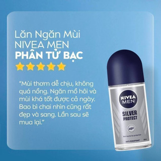 Lăn Khử Mùi Nivea Nam 50ml Phân Tử Bạc