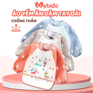  Áo Yếm Ăn Dặm BLW Có Máng Hứng Thức Ăn Rơi Chống Thấm Nước Cao Cấp Tiện Lợi Cho Bé - Shop Mẹ Bí Đỏ 