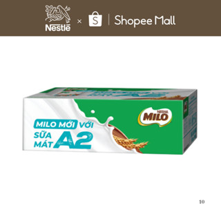 [Live]Thùng Sữa Lúa Mạch Nestle MILO A2 MỚI 12(4x180ml)