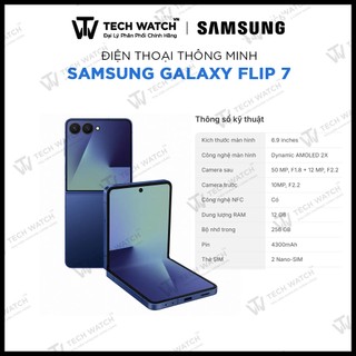    Galaxy Z Flip 7 Xách Tay   - Điện Thoại Thông Minh Samsung Galaxy Z Flip7 12GB 256GB - TechWatchVN 