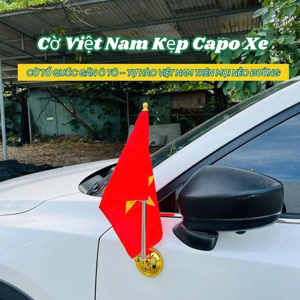 Cờ Việt Nam Gắn Capo Trang Trí Xe Ô Tô