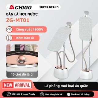 Bàn Là Hơi Nước Chigo MT01 Công Suất 1800W Kèm Bàn Kê, Bàn Ủi 10 Chế Độ Giúp Là Phẳng Mọi Loại Vải