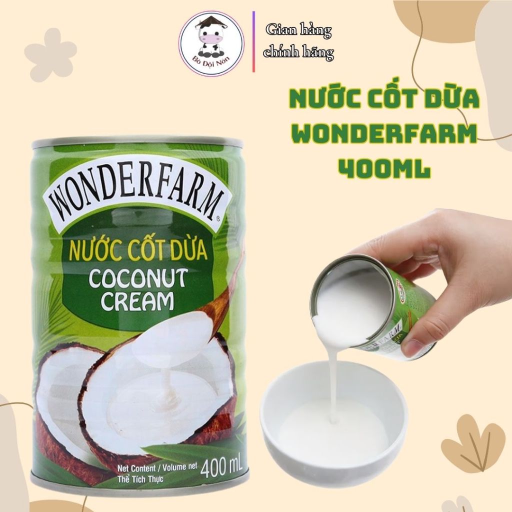 Nước Cốt Dừa wonderfarm 400Ml