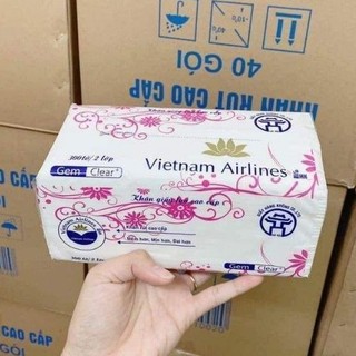🏵️FREESHIP🏵️ Set 10 gói giấy ăn rút lụa Vnair cao cấp
