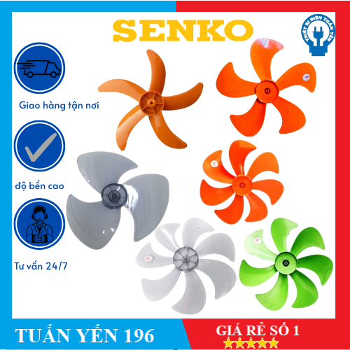 Phụ kiện thay thế quạt Senko và cánh quạt 3 cánh Senko B3, B4, B5 - Giao màu ngẫu nhiên - Chính hãng