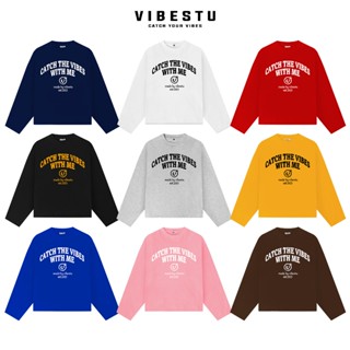 Áo Thun Tay Dài Boxy VIBESTU '' Longsleev With Me '' Form Unisex 250Gsm Cotton