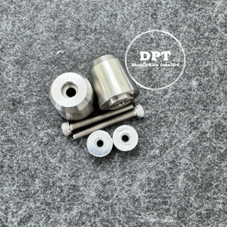   ĐỌC KĨ MÔ TẢ  Gù tay lái kiểu SH-Cặp gù tạ Inox 304 nguyên khối chống rung gắn cho các dòng xe Tặng kèm phụ kiện  