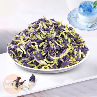 Hoa đậu biếc khô 100g, trà hoa đậu biếc, tạo màu tự nhiên, dùng pha trà, nấu chè, xôi, bánh