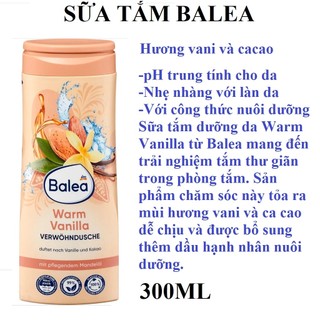 Sữa tắm Balea Đức  dành cho trẻ em và người lớn 300ml&750ml