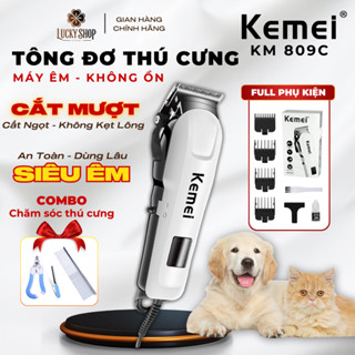 Tông Đơ Cắt Lông Chó Kemei 809C Cắm Dây – Motor Mạnh, Không Kẹt Lông, Cắt Mượt Cho Chó Mèo