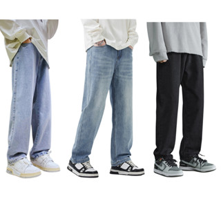 Quần jean nam KAYJODO ống suông rộng dáng đứng vải bò bền màu QJ4